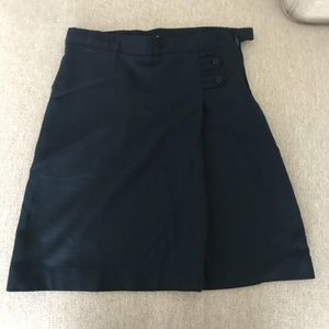 Navy blue skirt.  Khaki skirt
